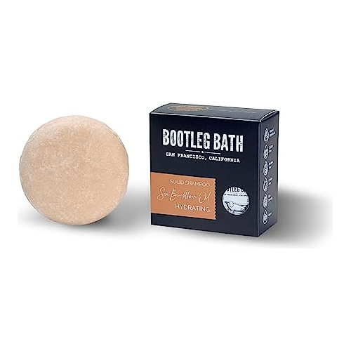 Bootleg Bath Growth Fórmula Shampoo Bar Con Biotin Y Kck2j