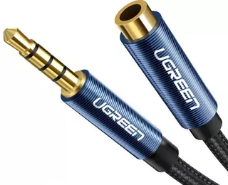 Cable Extensión Audífono, Audio Micrófono 3,5mm, 2 Metros