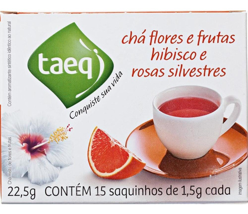 Chá De Flores E Frutas Hibisco E Rosas Silvestres Taeq 22,5g