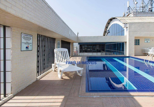 Imagem 1 de 30 de Flat Com 1 Dormitório Para Alugar, 38 M² Por R$ 2.449,98/mês - Centro - São Vicente/sp - Fl0034