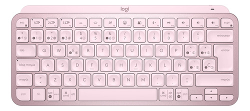 Teclado Logitech Mx Keys Mini Rose Iluminado - Revogames