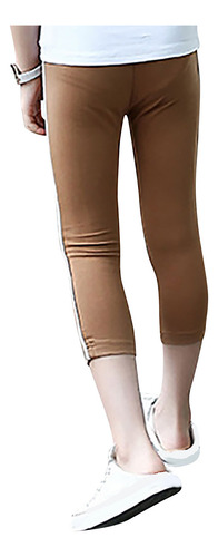 Leggings Elásticos Casuales A Rayas Para Niñas De 3 A 14 Año