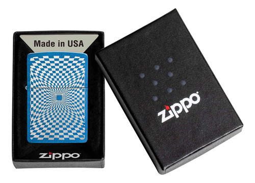 Encendedor Zippo Minimalista Azul Claro