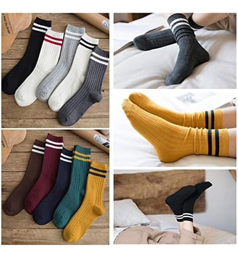 10 Pares De Calcetines Redwind Para Mujer, A La Moda, A Raya