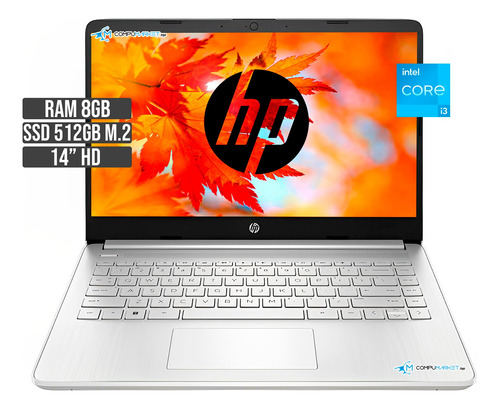 Portatil Hp Intel Core I3 1115g4 Ssd 512gb + Ram 8gb Led 14