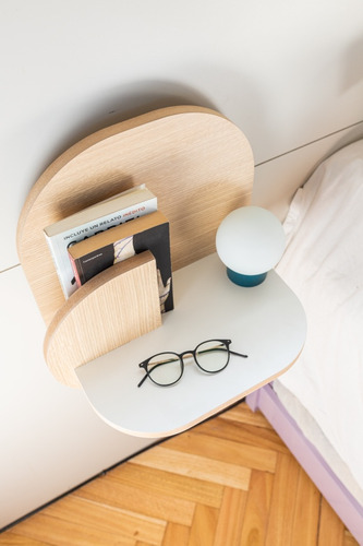 Imagen 7 de 9 de Mesa De Luz Flotante Nórdica Escandinava Oferta Envío Gratis