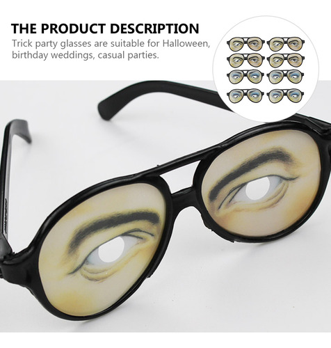 1 Juego De 8 Gafas De Fiesta Para Mujer Y Hombre, Con Forma