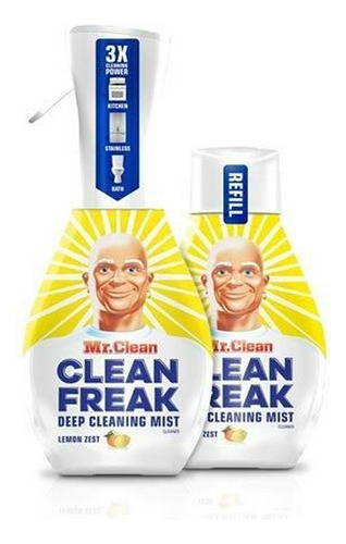 Limpieza Profunda Mr. Clean Limón, 1 Inicial + 1 Recarga