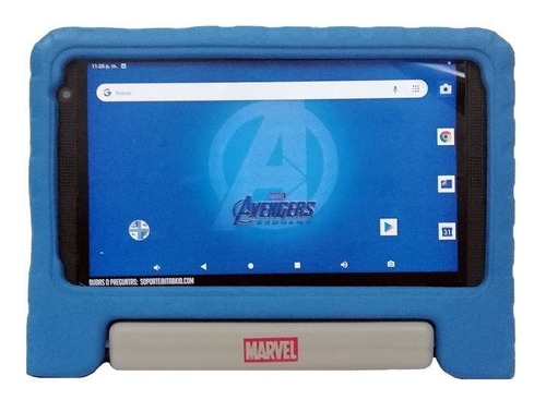 Tablet  Kempler & Strauss Marvel 7" Kit 7" 16GB plateada/azul y 1GB de memoria RAM