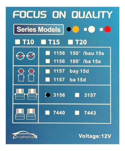2 Focos Led Direccional Super Canbus 3156 Plateado Ambar