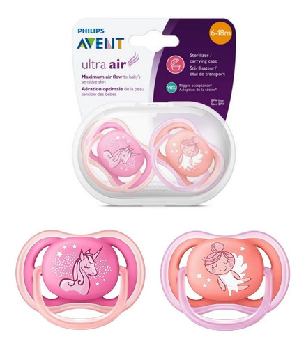Imagen 4 de 4 de Chupones Philips Avent - Varios Niveles Del Crecimiento