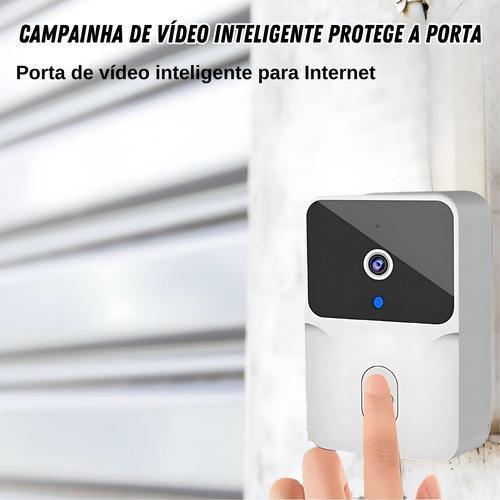 Campainha Interfone Inteligente Wifi Câmera Sem Fio Celular
