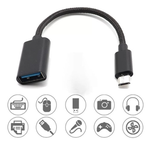 Cable Micro Usb Otg Android Usb Macho  Usb 3,0 Hembra Pack 3
