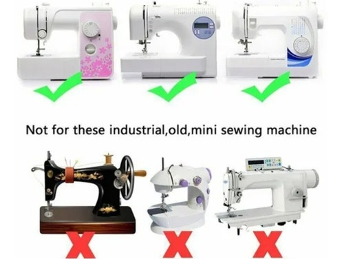 Imagen 6 de 7 de Prensatelas Para Maquinas De Coser Caseras Kit 42 Pies