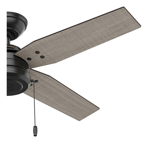 Ventilador De Techo Hunter Commerce Para Exterior 44'' Negro 1.12 M Negro Negro Plywood 4