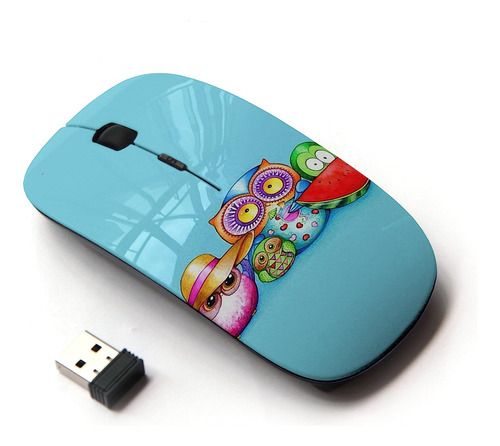 Ratón Koolmouse, Diseño De Búho, Inalámbrico, 2,4 G