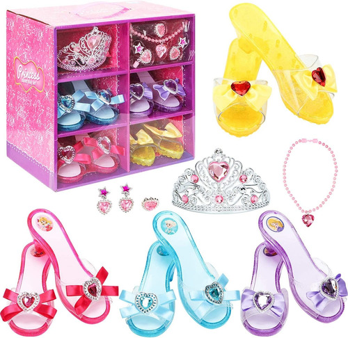 Zapatos De Vestir De Princesa Para Niñas Juego De Zapa...