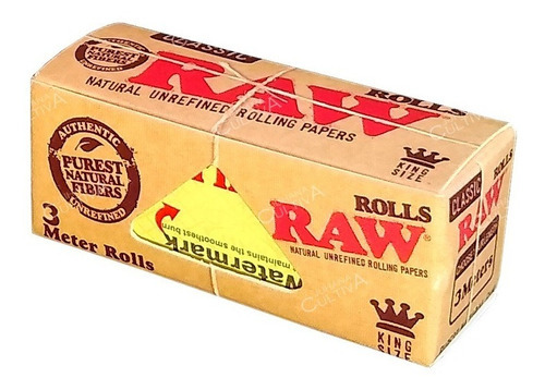 Papelillo Raw Rolls Classic King Size 3 Metros