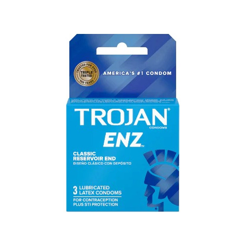 Preservativos De Latex Lubricados Enz Classic 3u Trojan