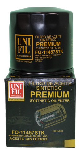Filtro De Aceite Para Chirey Tiggo 7 Pro 1.5l 2022-2024 Unif