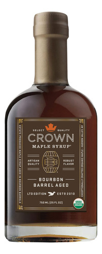 Jarabe De Arce Orgánico Envejecido 750 Ml Bourbon Barrel