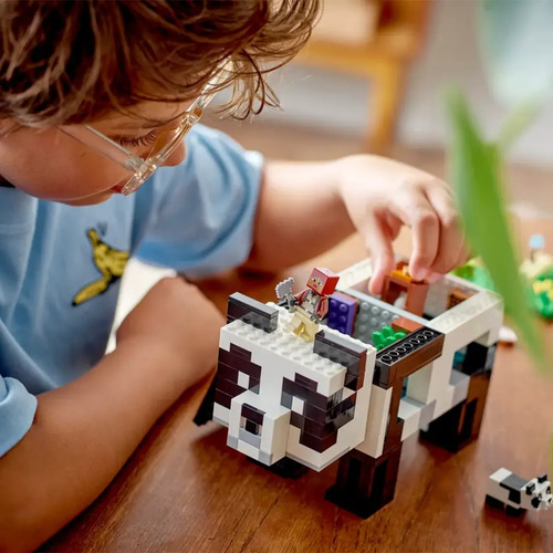 Bloques Lego Minecraft El Refugio Panda 553 Pcs Para Niños