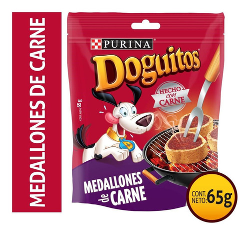 Alimento Húmedo Perro Doguitos Purina Medallones Carne 65 G