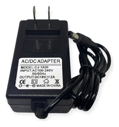 Adaptador Ac/dc De Poder Fijo 18 Voltios 2 Amperios