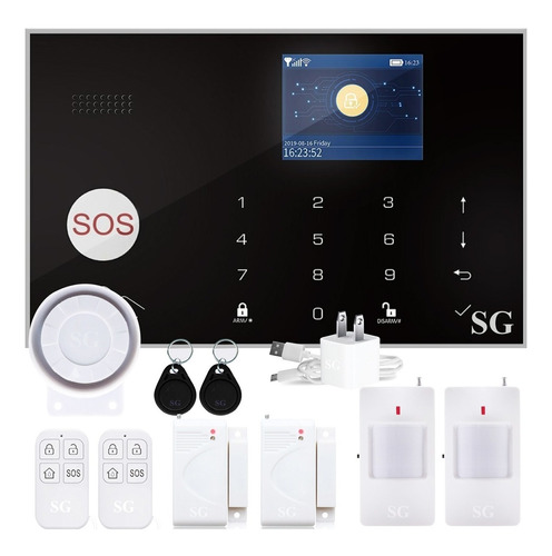 Alarma Dual Kit Gsm Telefono Inalambrica Alerta App Control Celular Seguridad Sensores Sistema Vecinal Casa Negocio