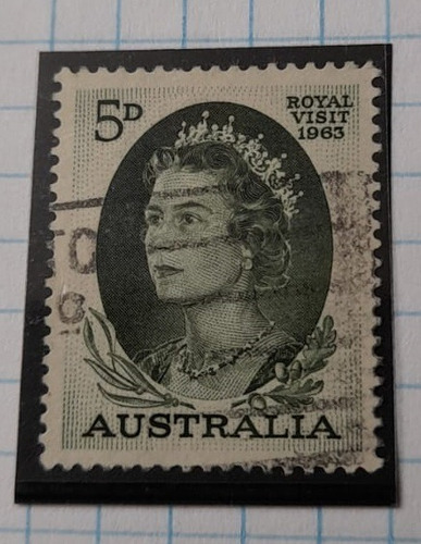 Sello Postal Australia - 1963 Isabel Ii
