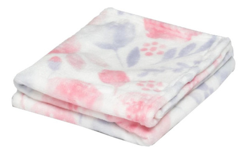 Cobertor Ligero Cuna Floral Microfibra Ultra Suave Baby Inc