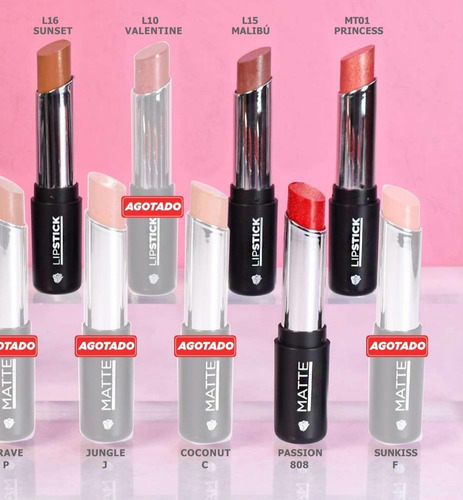 Imagen 3 de 4 de Labiales En Barra Matte Cremosos De Dolce Bella Original