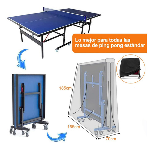 Y Funda De Mesa Ping Pong Cubierta Tenis Impermeable