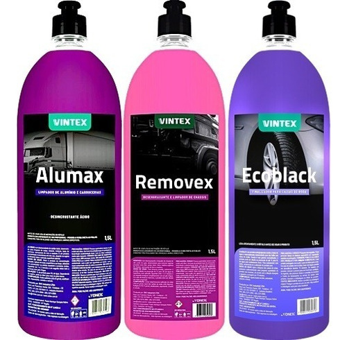 Ecoblack + Alumax + Removex Vintex 1,5l Kit Completo