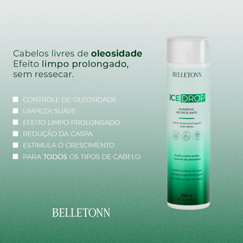 Shampoo Ice Drop Controle Oleosidade S/ Ressecar Limpeza