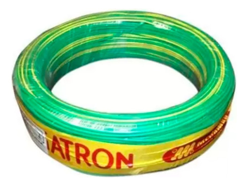 Cabo Flexivel 2,5mm 40 Metros Megatron Rolo De Fio 40m 2.5mm Cobertura Verde/amarelo