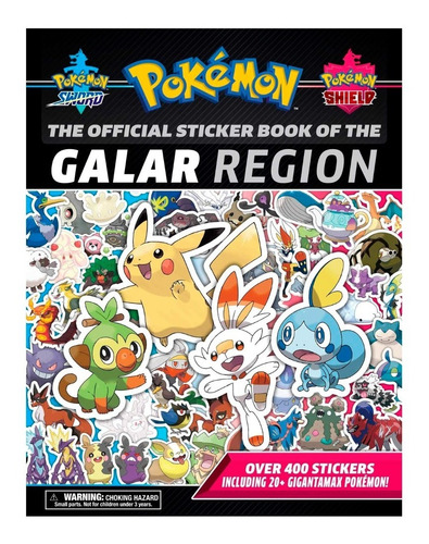 Libro Pokemon   Region Sticker Book