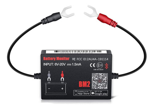 Monitor De Batería Bluetooth Bm2 De 12 V Para Teléfono Andro