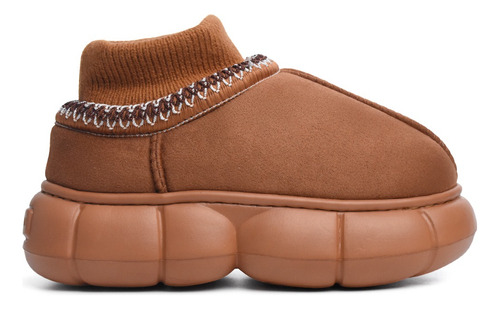 Pantufla Mujer Cerrada Corderito Invierno Importada 370