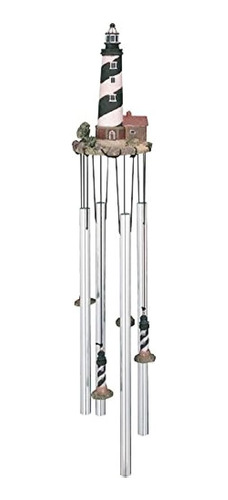 George S. Chen Imports Round Top Wind Chime Lighthouse Cape 