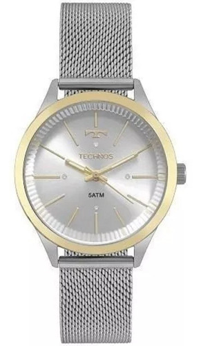 Relógio Feminino Technos Prata Fashion 2039bz/5k + Nf