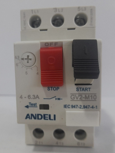 Guarda Motor 4-6,3 Amp Marca Andeli 