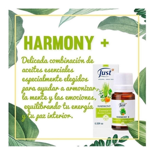 Aceite De Harmony+ 10ml Swiss Just Oil