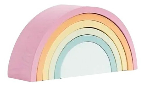Arco Iris Madera 6 Piezas Fino Manick Waldorf Montessori