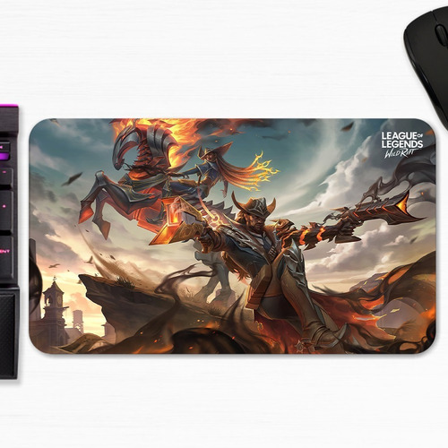 Mouse Pad Lucian Senna Forajido Lol Wild Rift Art Gamer M