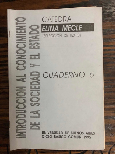 Introducción Al Conocimiento De La Sociedad Y Estado 5 Tomos (Usado)