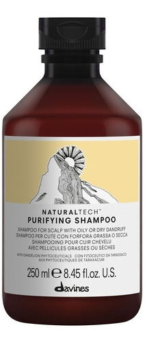 Shampoo Davines Purifying Em Frasco De 250ml