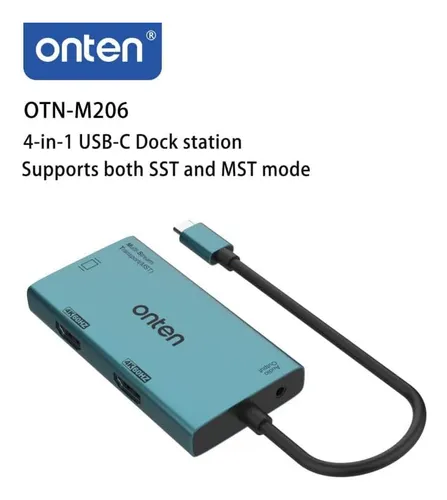 Hub Adaptador Usb-c To Dual Hdmi Y Vga Onten