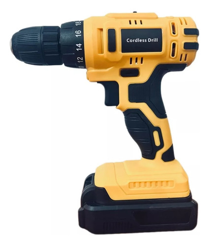 Taladro Eléctrico Atornillador Inalámbrico Color Amarillo Amarillo 50hz/60hz