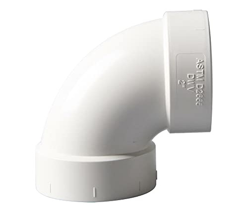 Codo Pvc 90 1-1/2 PuLG Dwv - 2 Piezas, Blanco